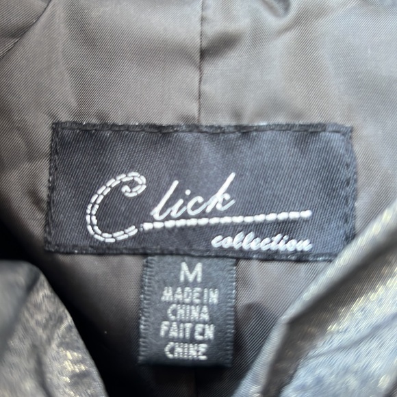 Click Collection Gold Metallic Jacket, Size M NWOT MAKE AN OFFER!!! - Picture 5 of 8